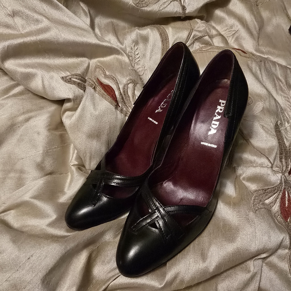 Prada Women's Black Leather Shoes